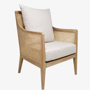 Sillón de madera y ratán natural con cojines tapizados LIRA - Vintahome