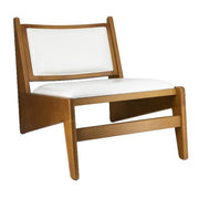 Sillón longue Kanga tapizado y madera
