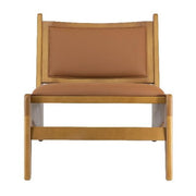 Sillón longue Kanga tapizado y madera