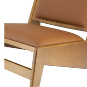 Sillón longue Kanga tapizado y madera