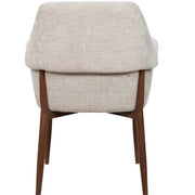 Sillón de comedor nórdico reposabrazos Tuila beige