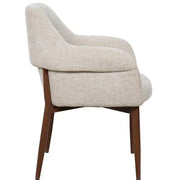 Sillón de comedor nórdico reposabrazos Tuila beige