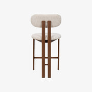 Taburete de bar acero nogal tapizado tejido Liberty 65 - Vintahome