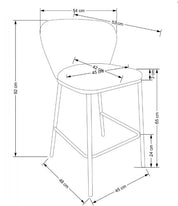 Taburete de bar Cecilia 65cm beige - Vintahome