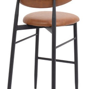 Taburete de bar nórdico Olimpo marrón vintage 75cm - Vintahome