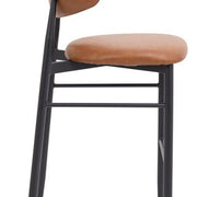 Taburete de bar nórdico Olimpo marrón vintage 75cm - Vintahome