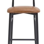 Taburete de bar nórdico Olimpo marrón vintage 75cm - Vintahome
