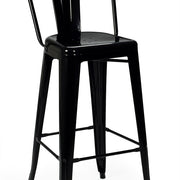 Taburete de bar Tolux Respaldo alto - Vintahome
#color_Negro