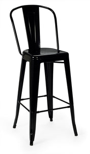 Taburete de bar Tolux Respaldo alto - Vintahome
#color_Negro