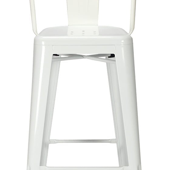 Taburete de bar Tolux Respaldo alto - Vintahome
#color_Blanco