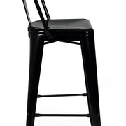 Taburete de bar Tolux Respaldo alto - Vintahome
#color_Negro