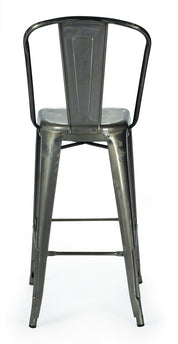 Taburete de bar Tolux Respaldo alto Industrial - Vintahome
