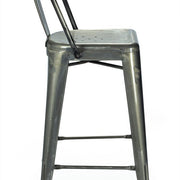 Taburete de bar Tolux Respaldo alto Industrial - Vintahome