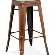 Taburete de bar vintage Lix cobre