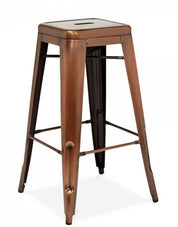 Taburete de bar vintage Lix cobre