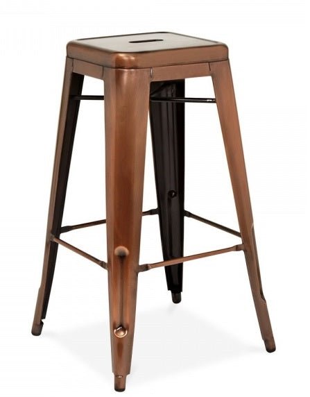 Taburete de bar vintage Lix cobre