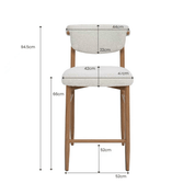 Taburete de cocina 65 cm Lagem natural - Vintahome