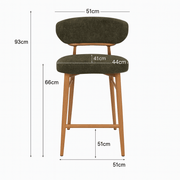 Taburete de cocina Scandiwood natural - Vintahome