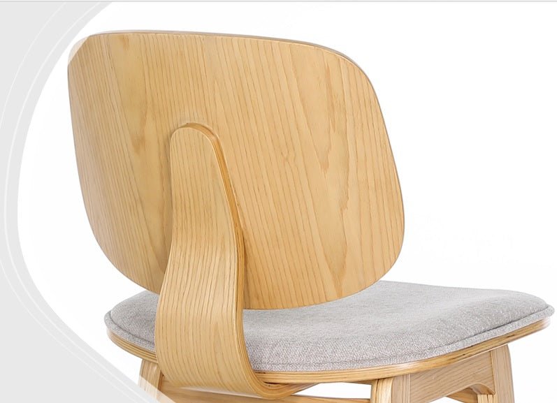 Taburete madera natural y tapizado H65 Everly - Vintahome