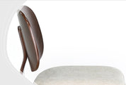 Taburete madera nogal y tapizado H65 Everly - Vintahome
