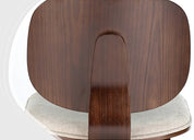 Taburete madera nogal y tapizado H65 Everly - Vintahome