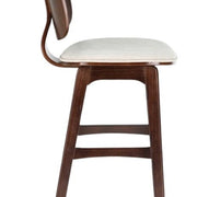 Taburete madera nogal y tapizado H65 Everly - Vintahome