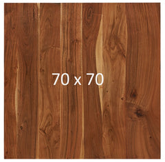 Mdsa de comedor industrial 70-80 cm tapa madera Mostar