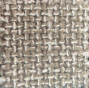 Taburete nórdico nogal tapizado beige Leisa 65cm