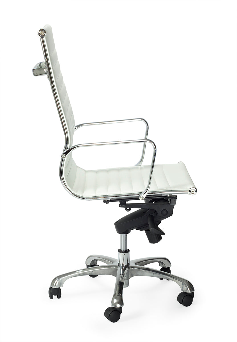 Sillón de oficina respaldo alto Alaska semipiel