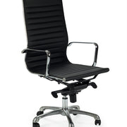 Sillón de oficina respaldo alto Alaska semipiel