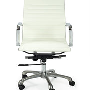 Sillón de oficina respaldo bajo Alaska semipiel