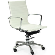 Sillón de oficina respaldo bajo Alaska semipiel
