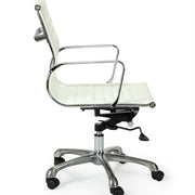 Sillón de oficina respaldo bajo Alaska semipiel