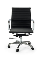 Sillón de oficina respaldo bajo Alaska semipiel