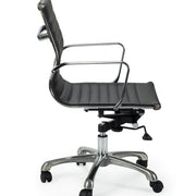 Sillón de oficina respaldo bajo Alaska semipiel