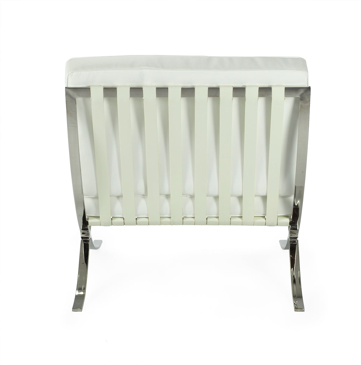 Silla de diseño Barna piel blanco
