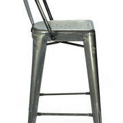 Taburete alto con respaldo vintage lix XL