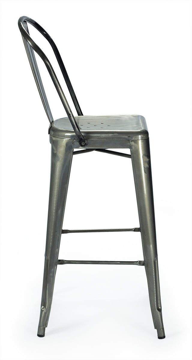 Taburete alto con respaldo vintage lix XL