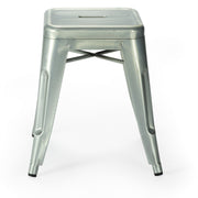 Taburete bajo vintage lix H45 Galvanizado