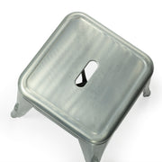 Taburete bajo vintage lix H45 Galvanizado
