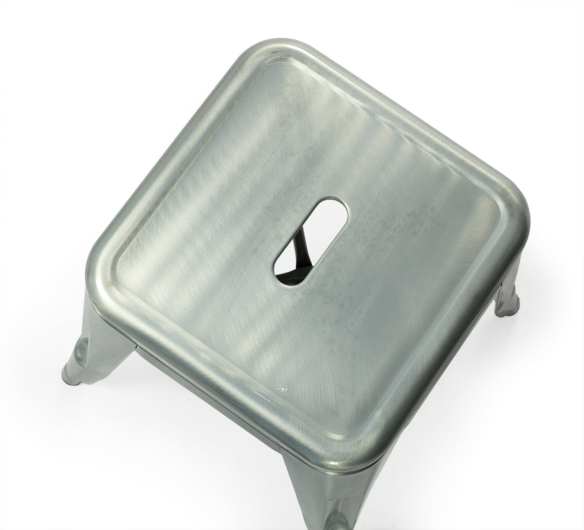 Taburete bajo vintage lix H45 Galvanizado