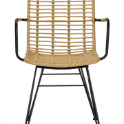 Silla ratán con reposabrazos Hades