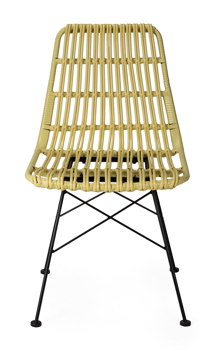 Chaise de salle à manger en rotin synthétique Konos