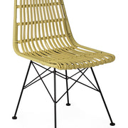 Chaise de salle à manger en rotin synthétique Konos