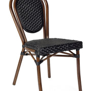 Silla de exterior Parisina Bistró - negro