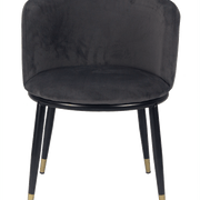 Sillón terciopelo velvet gris Laima