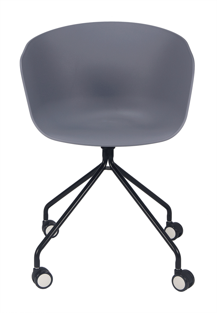 Silla de escritorio Zambia gris ruedas