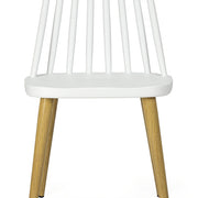 Silla de comedor Alpine Polipropileno blanco