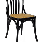 Silla de comedor madera y ratán Atrium
