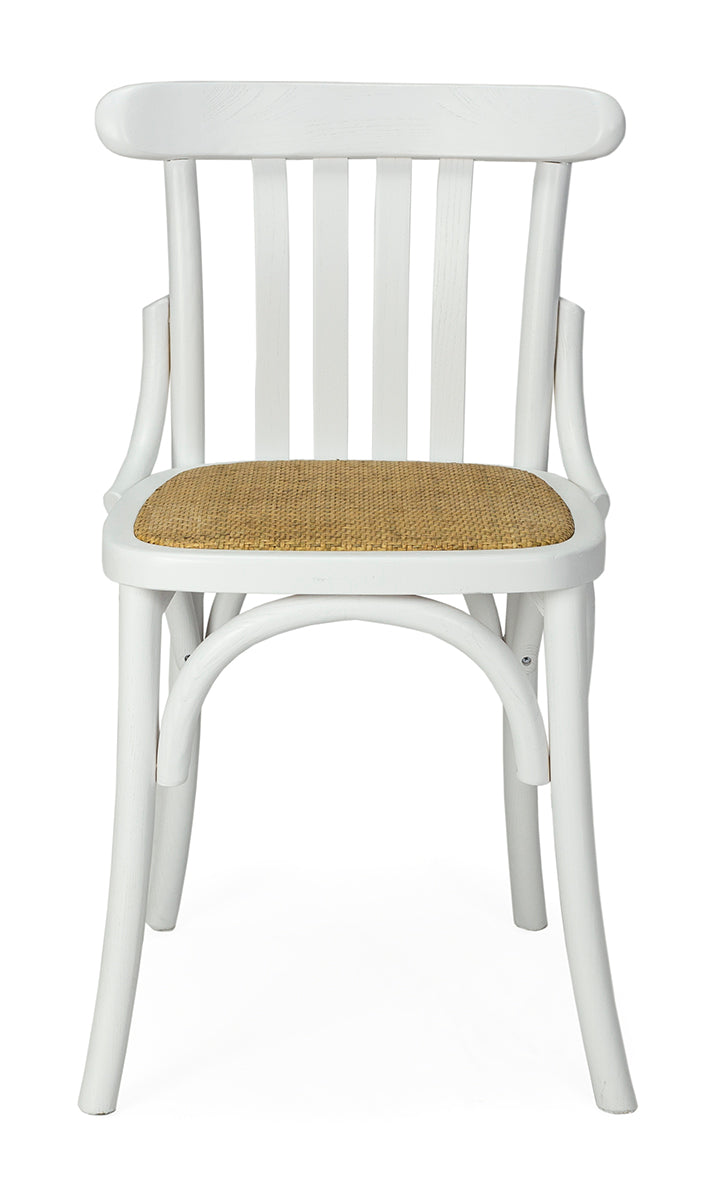 Silla de comedor madera y ratán Atrium